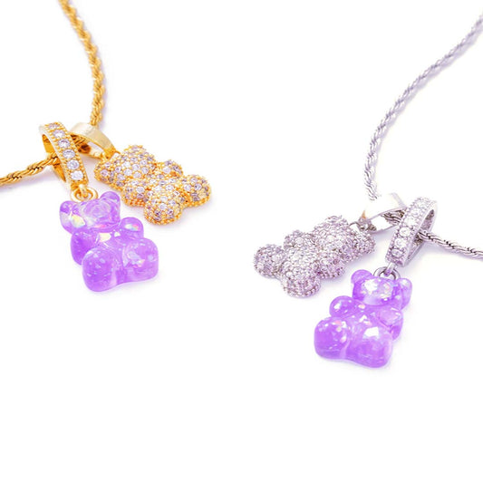 Individuelle DIY Teddy Halskette Gold