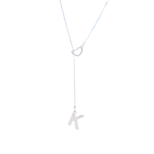 Benutzerdefinierte Halskette mit Initialen zum Aufhängen