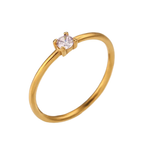 Minimalistický Zlatý Prsten