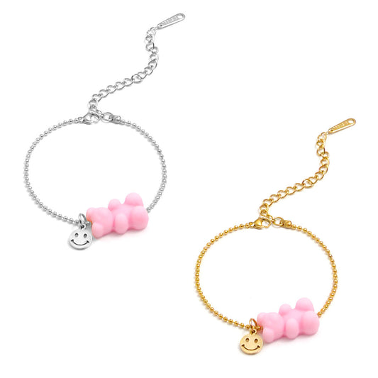 Bärenarmband Roségold Silber