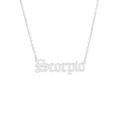 Sternzeichen-Namens-Silberkette