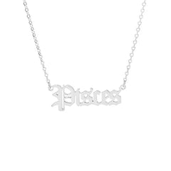 Sternzeichen-Namens-Silberkette
