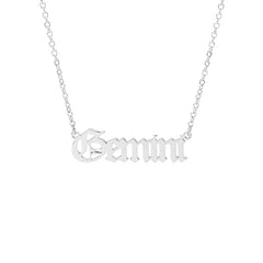 Sternzeichen-Namens-Silberkette