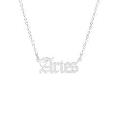 Sternzeichen-Namens-Silberkette