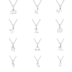 Sternzeichen-Symbol Silber Halskette