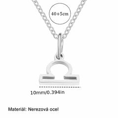 Sternzeichen-Symbol Silber Halskette
