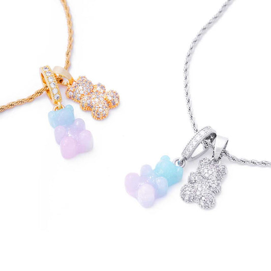 Individuelle DIY Teddy Halskette Gold