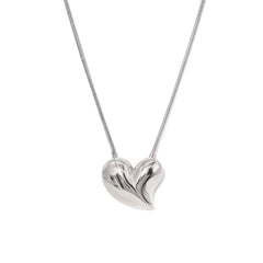 Paris Herz Silber Halskette