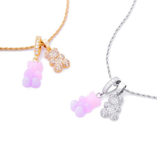 Individuelle DIY Teddy Halskette Gold