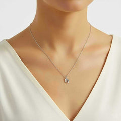 Sternzeichen-Symbol Silber Halskette