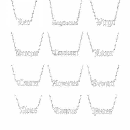 Sternzeichen-Namens-Silberkette