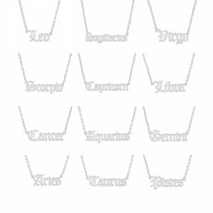 Sternzeichen-Namens-Silberkette