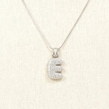 E Pendent Necklace