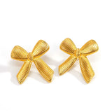 Axim Bow Earring Gold