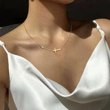 Jolana Cross Necklace Gold