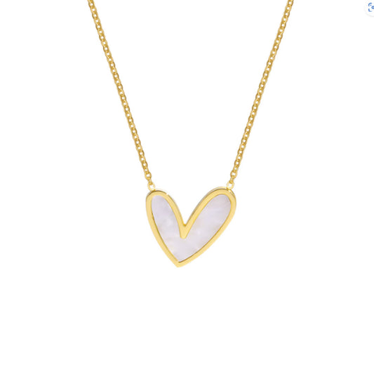 Mara Heart Necklace Gold