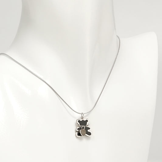 Teddy Love Silver Necklace