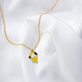 Yellow Puppy Necklace