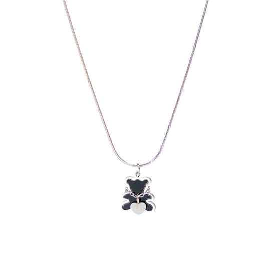 Teddy Love Silver Necklace