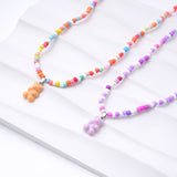 Elissa Teddy Bear Necklace