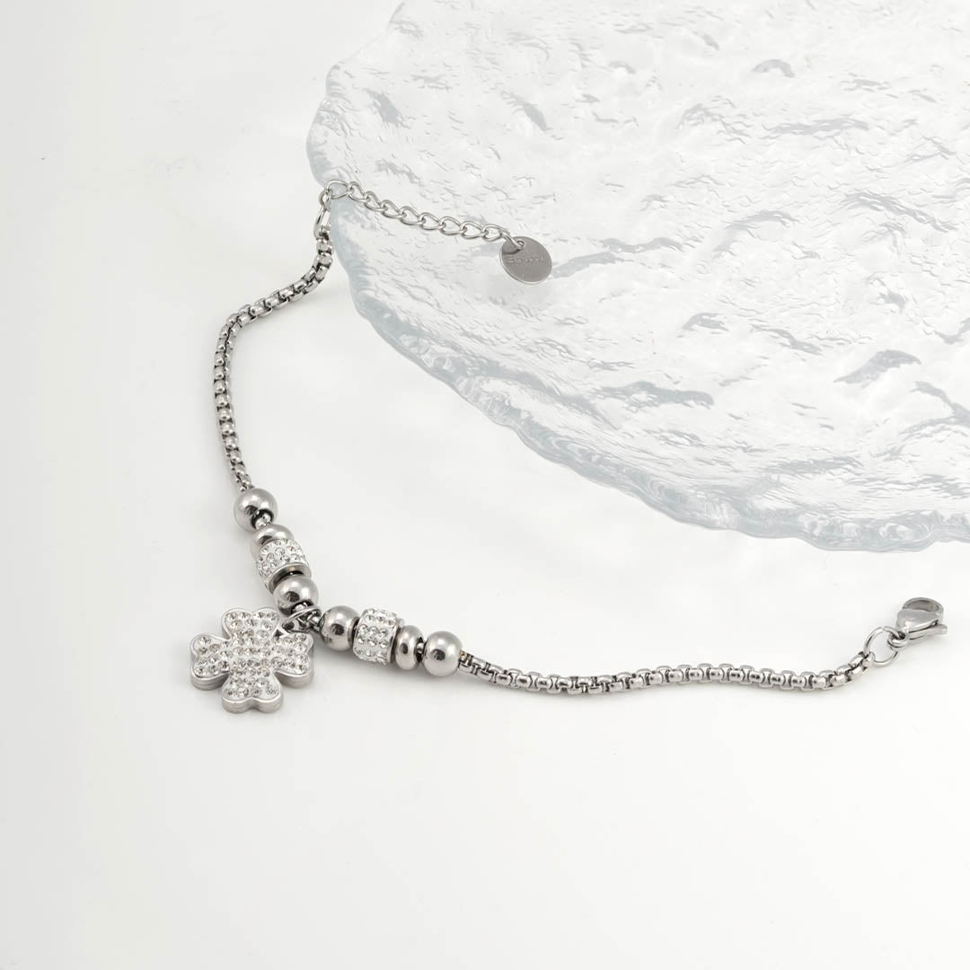 Astra Kleeblatt Armband Silber