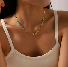 Motýlí Choker Náhrdelník 