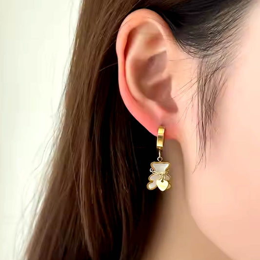 Teddy Love Gold Earring