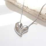 Paris Heart Silver Necklace