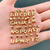 Mini Baloon Alphabet Necklace Silver and Gold