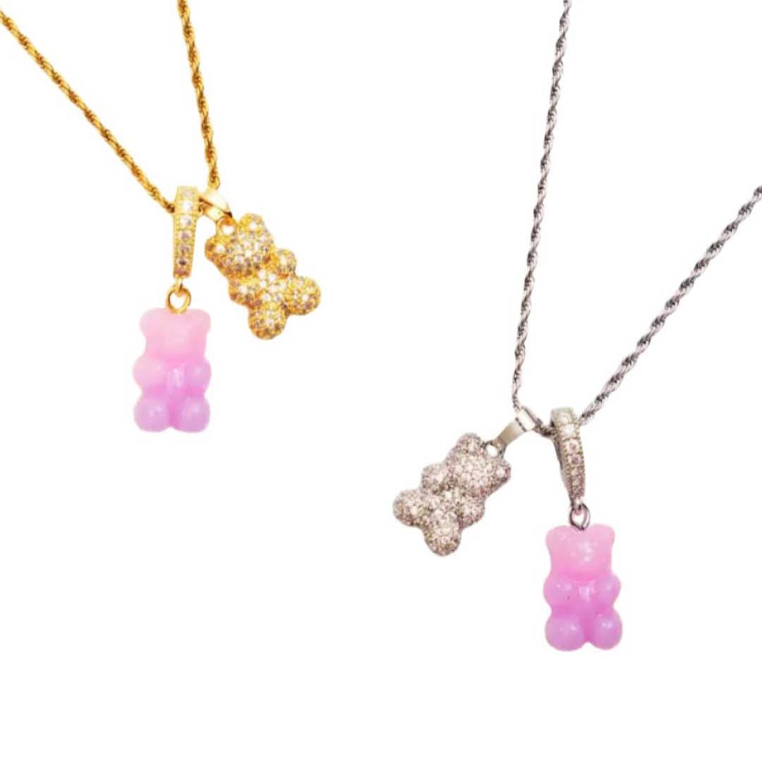 Limited Edition Pink Teddy Necklace