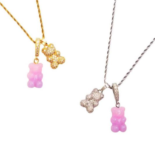 Limited Edition Pink Teddy Necklace