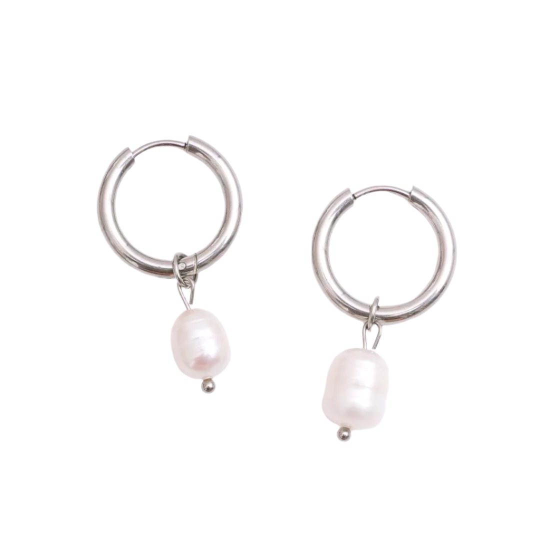 Boskovice Pearl Earring - Silver