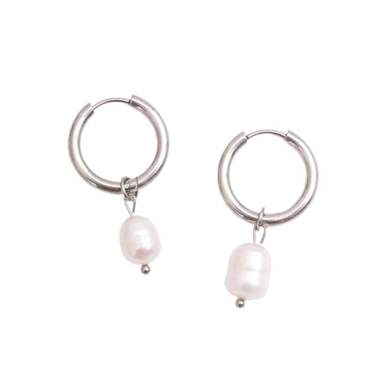 Boskovice Pearl Earring - Silver