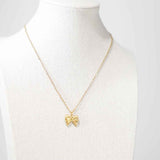 Nela Bow Necklace Gold