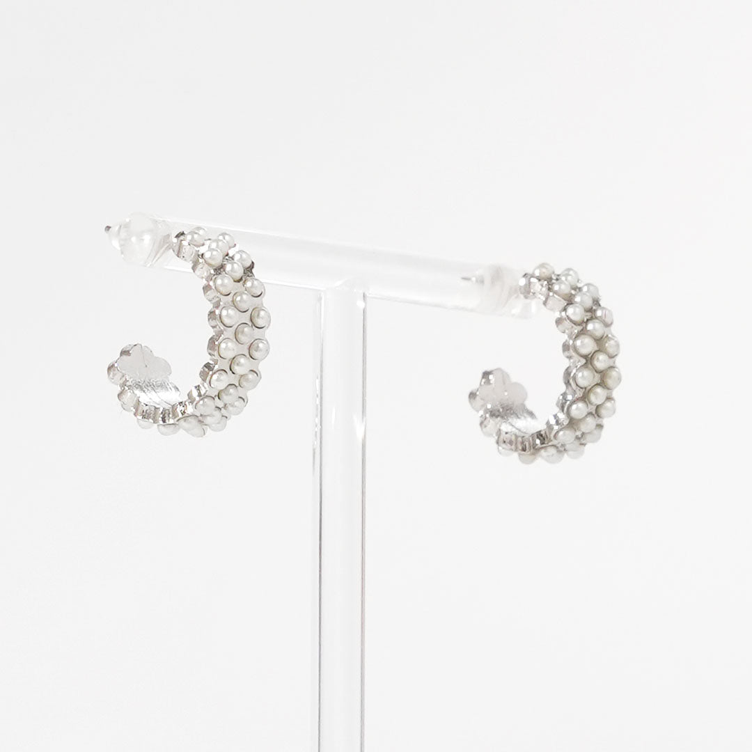 Pearly hoops Earring