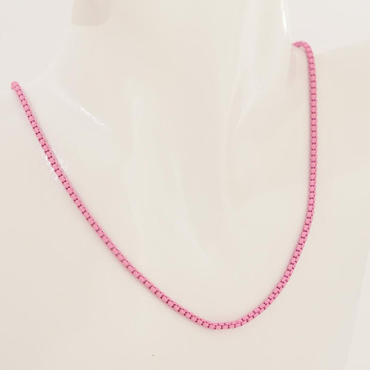 Belle Pink Chain Necklace