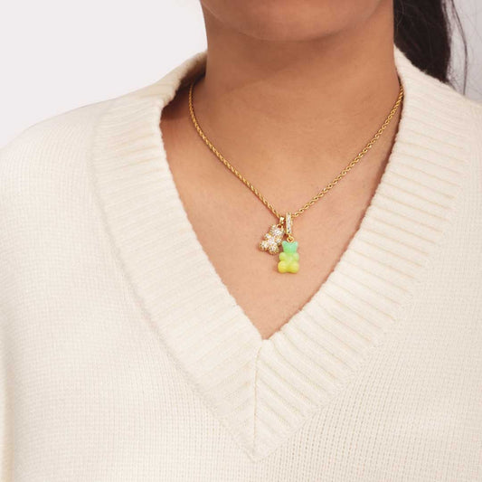 Limited Edition Green Teddybear Necklace