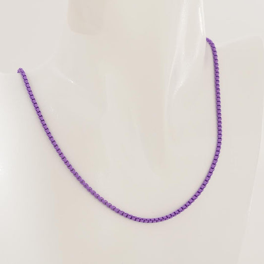 Bambi Purple Chain Necklace