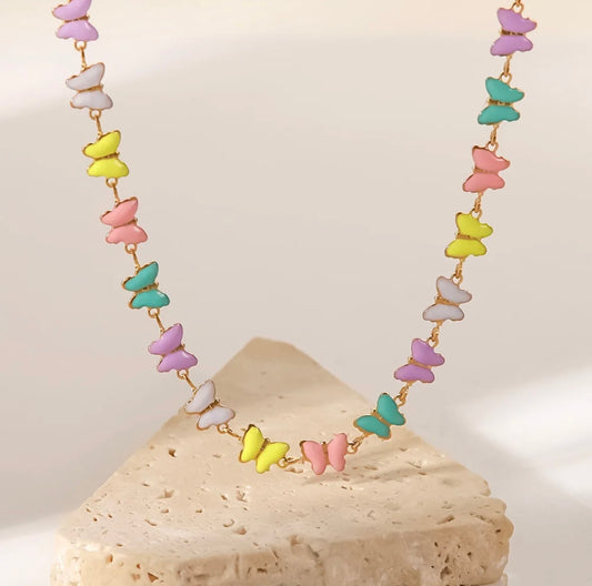 Butterfly Choker Necklace