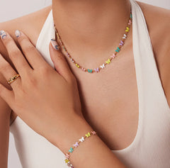Motýlí Choker Náhrdelník 