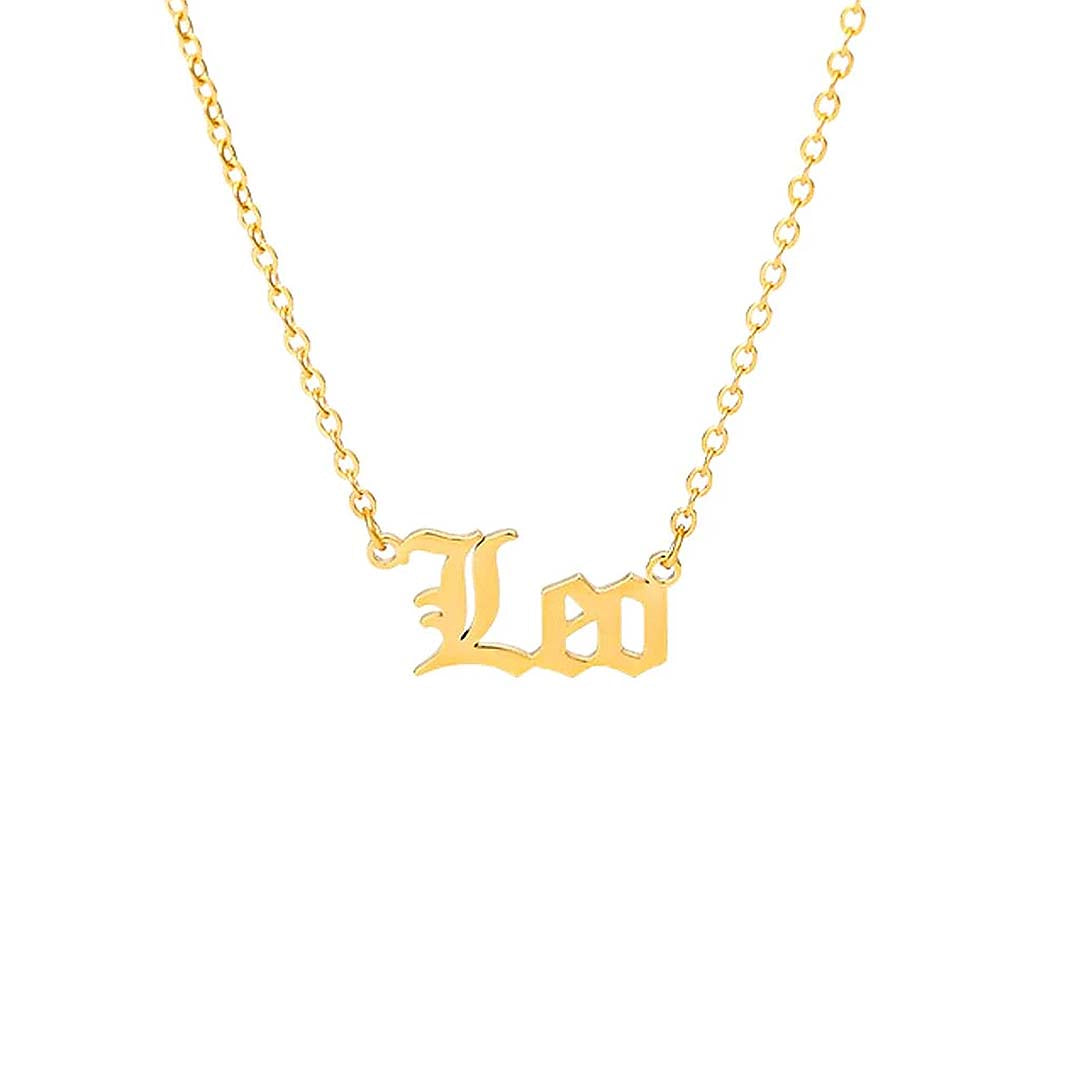 Goldene Halskette mit Sternzeichen-Namen