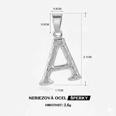 Kůra Stříbrný náhrdelník s iniciály