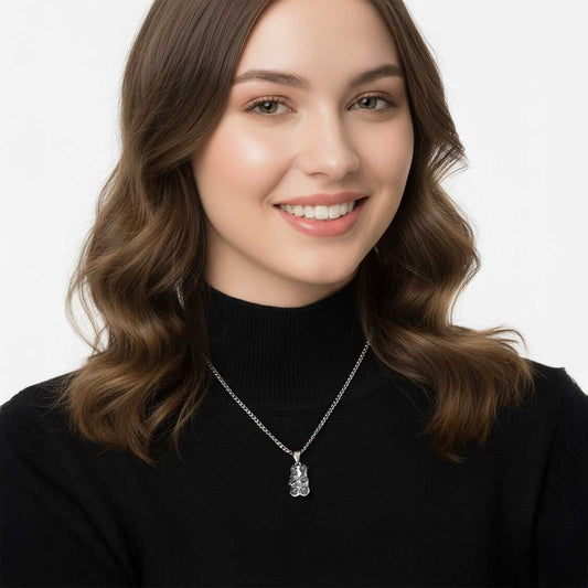 Teddybär-Halskette aus Chirurgenstahl