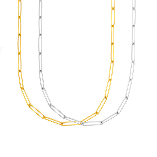 Sona Dlouhý Paperclip Náhrdelník