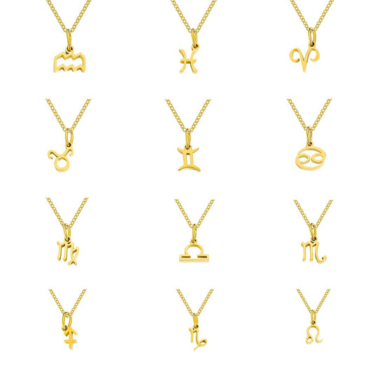 ZODIAC Symbol Zlatý náhrdelník
