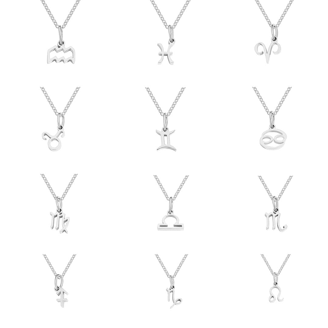 Sternzeichen-Symbol Silber Halskette