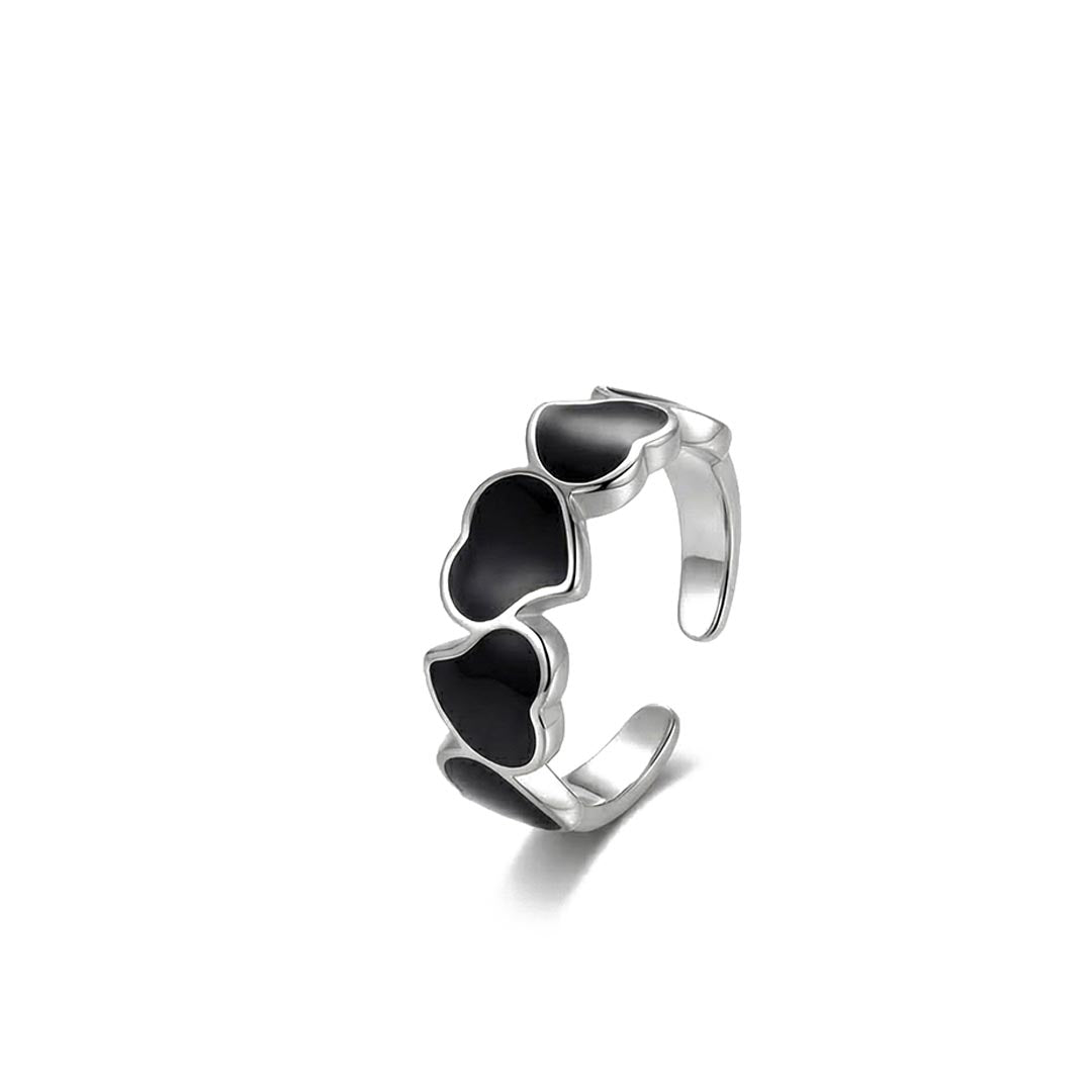 Prsten Black Hearts