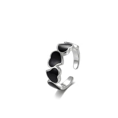 Prsten Black Hearts