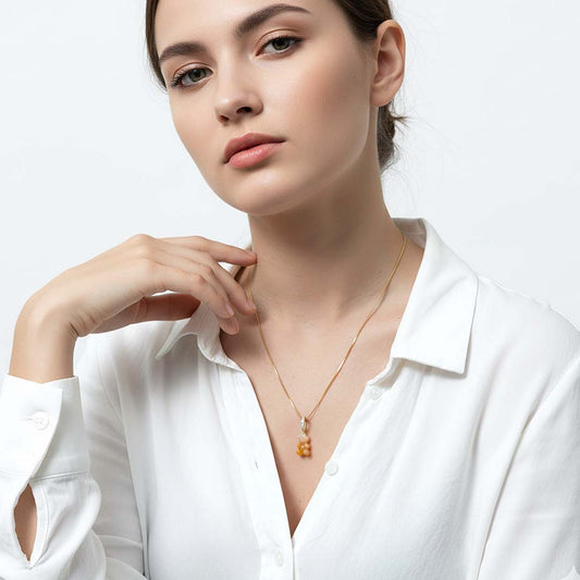 Limitierter Karamell-Teddybär-Anhänger