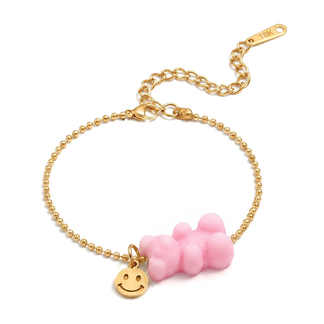 Bärenarmband Roségold Silber